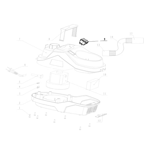 Kit com 3un Interruptor Botão Chave Liga Desliga Compatível com Pistola de Pintura Vonder PEV600