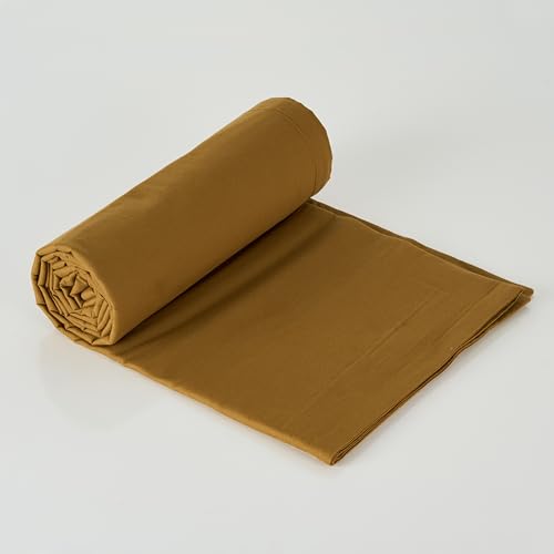 Image of 100% Pure Cotton 3 Layer Dohar, Double Bed Blanket Comforter, (90''X100'' / 230X254 CM), Uni Plain, Skin Friendly Dohar, Color - Bronze