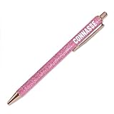 conakryinfos Multicolore Stylo a Paillettes Rose Connasse