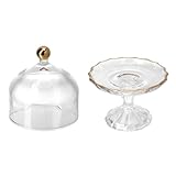 Visibilité : le plateau à dessert en verre avec couvercle offre une transparence optimale, mettant en valeur vos gâteaux, biscuits et fruits. il peut également servir de présentoir à desserts, de support à gâteaux couvert ou de couvercle en verre pour assiette à dessert