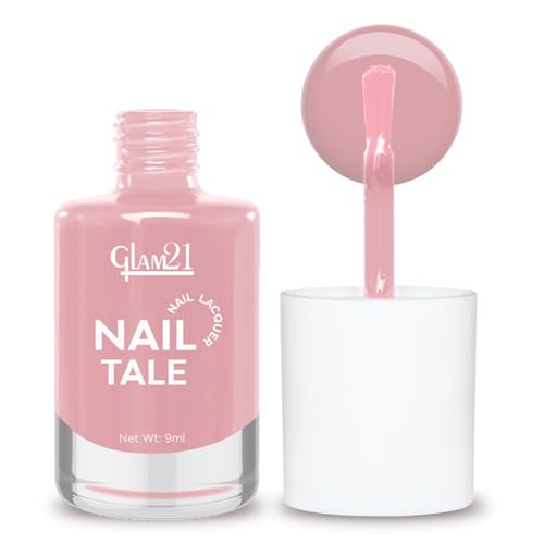 Glam21 Nail Tale Nail Polish | Glossy Gel Finish | Rich Pigmentation | Chip Free | Quick Drying Formula | Long Lasting Nail Polish for Women | 9ml | Shade-07