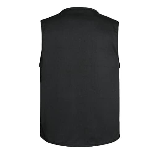 LISUHEPEAL Men’s Fishing Vest Summer Outdoor Work Safari Travel Photo Vest with Multi Pockets
