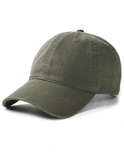 FURTALK Unisex Vintage Washed Unstructured Baseball Cap Washed Cotton Adjustable Dad Hat Green