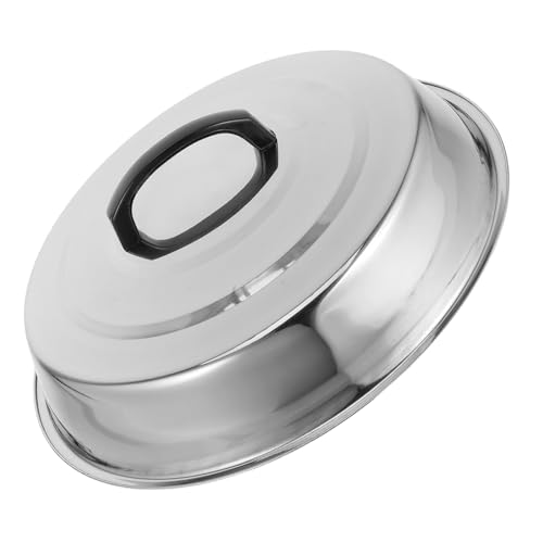 SOLUSTRE Cubierta de Acero Inoxidable para Bistec Tapa Protectora de Alimentos para Cocina y Restaurante Multifunción para Comida Limpia y Segura