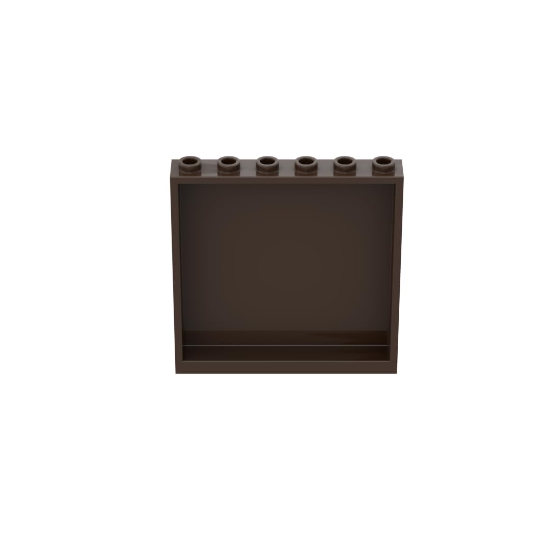 Gobricks 59349 Door Panel 1x6x5 10 Pieces GDS-773 Compatible with Lego Building Blocks Color:Dark Brown308 โ image 1