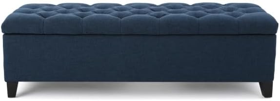 Merax Modern Storage Ottoman Bench with Button Tufting&Diamond Stitching, Multi-Functional Footrest Extra Seating Side Table for Room