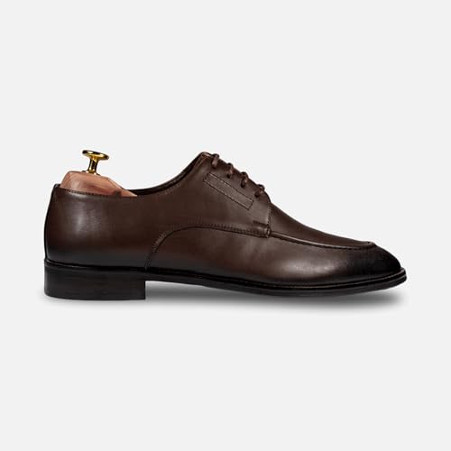 Cavalier Derby Shoes for Men – Premium Leather Dress Shoes, Classic Cap Toe, Formal Office & Business Footwear4