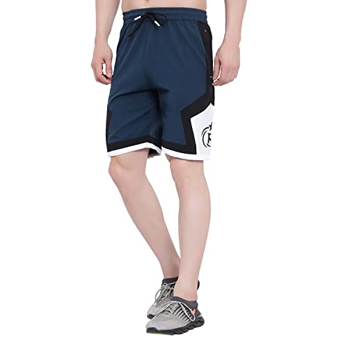 Image of BLUE STAR SHARK NS Lycra Sport Shorts for Men |Goa Shorts for Men | Running Shorts for Men | Regular Shorts for Men