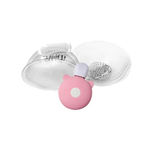 Exceart Nipple Suckers Enlargement Enhancer Silicone Suction Correction Cups Vibrating Breast Pump Breast
