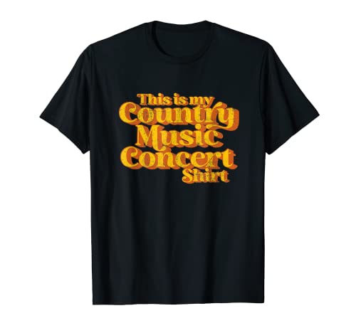 Vintage This Is My Country Music Concert Funny Retro années 70 T-Shirt