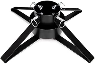 Christmas Tree Stand for Live Tree, Adjustable Metal Tree Holder for Real Christmas Tree Fits up to 8 Ft, Heavy Duty Christmas Tree Stand Base for Xmas Tree Decoration 1.38 to 3.3 inch Trunk Diameter