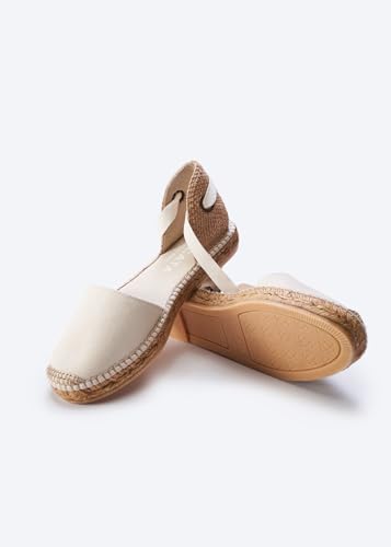 VISCATA Candell Canvas Espadrille Flats Organic Canvas, Comfort and Style for Every Occasion, Size 6-113