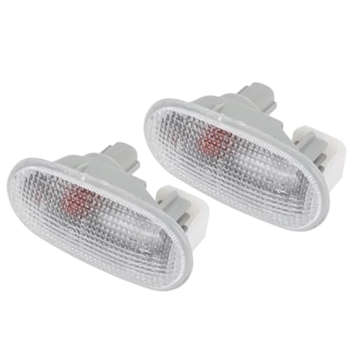Giro Indicadoras Luz MB-821172 - Bombillas Halógenas Para Luces De Posición Laterales De Intermitentes De Coche Para Mitsubishi Para Lancer Para Mirage 1992-2000(2pcs Transparent)