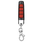 Universal Copy Remote Key Smart Home Remote Control Key Fob, 4 Buttons Cloning Wireless Remote Control Key Fob 433mhz for Car Garage Door Gate Skylight