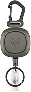 MNGARISTA Heavy Duty Retractable Keychain, Retractable Carabiner Badge Holder, Metal ID Badge Reel with 31.5 Steel Cord, 8.0oz