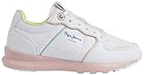 Pepe Jeans York Candy G, Zapatillas Niñas, Blanco, 34 EU
