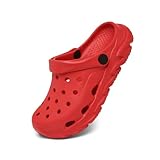Toddler Boys Girls Garden Clog Slip On Slide Sandals Beach Shoes Red