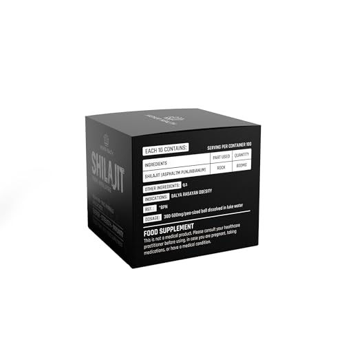 HigherHealth ™ Pure Organic Himalayan Shilajit Resin - 50g | Rich in Fulvic & Humic Acid, | Immune Support, Vitality Booster