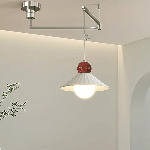 Lampes suspendues à bras pivotant en métal pliable avec LED variable 12W