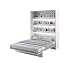 Produktbild Schrankbett Bed Concept, Wandklappbett mit Lattenrost, V-Bett, Wandbett Bettschrank Schrank mit integriertem Klappbett Funktionsbett (BC-12, 160 x 200 cm, Weiß/Weiß, Vertical)