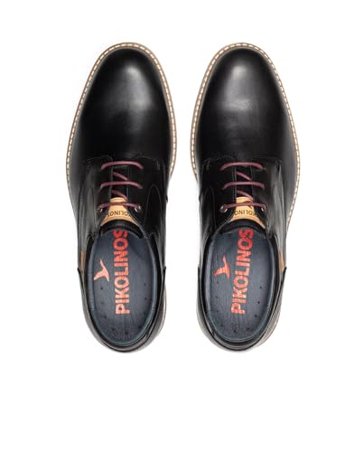 Image of PIKOLINOS Avila M1T-4050 Men's Lace-Up Shoes - Stylish Premium Calfskin Leather - Removable Cushioned Insole - Wide Fit - Lightweight Sole for Everyday Walking Comfort