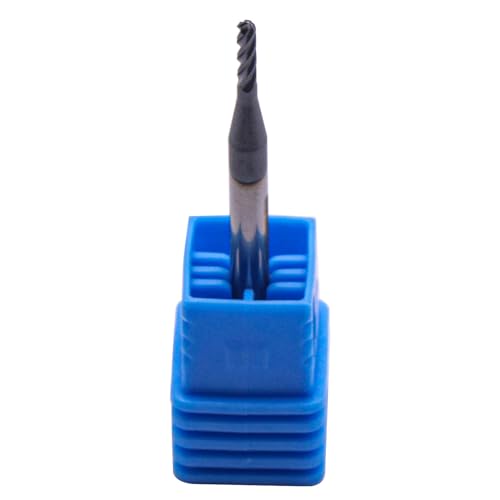 Image of 5Pcs 1 /16 inch 4 Flute Solid Carbide Ball Nose End Mills - AlTiN Coated | 30 Degree Helix, 1 /16 inch Cutting Diameter, 1 /8 inch Shank Diameter, 1 /4 inch Length of Cut, 1-1 /2 inch Overall Length