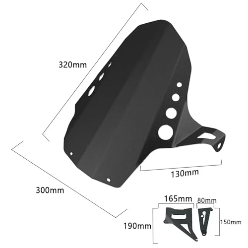 Guardabarros para Forza 750 que soluciona las salpicaduras en el amortiguador 4