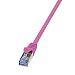 Produktbild LogiLink CQ4049S Patch Kabel "Cat.7 800MHz S/FTP, 1,50m" rosa