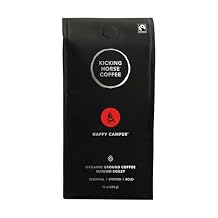 Kicking Horse Happy Camper Ground Coffee, 10 Ounce - Certified Organic, Fairtrade, Kosher Coffee Pack of 6