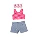 Doll Dress Vestiti Bambola Abbigliamento e accessori Abiti Abiti Costumi artigianali Pantaloni per Bambola da 18 pollici Accessori 3PCS rosa