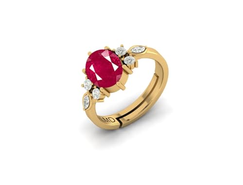 Image of LMDPRAJAPATIS 7.25 Ratti /6.25Carat Natural Certified Panchdhatu Gemstone Gold Plated Adjustable Ring For Men And Women