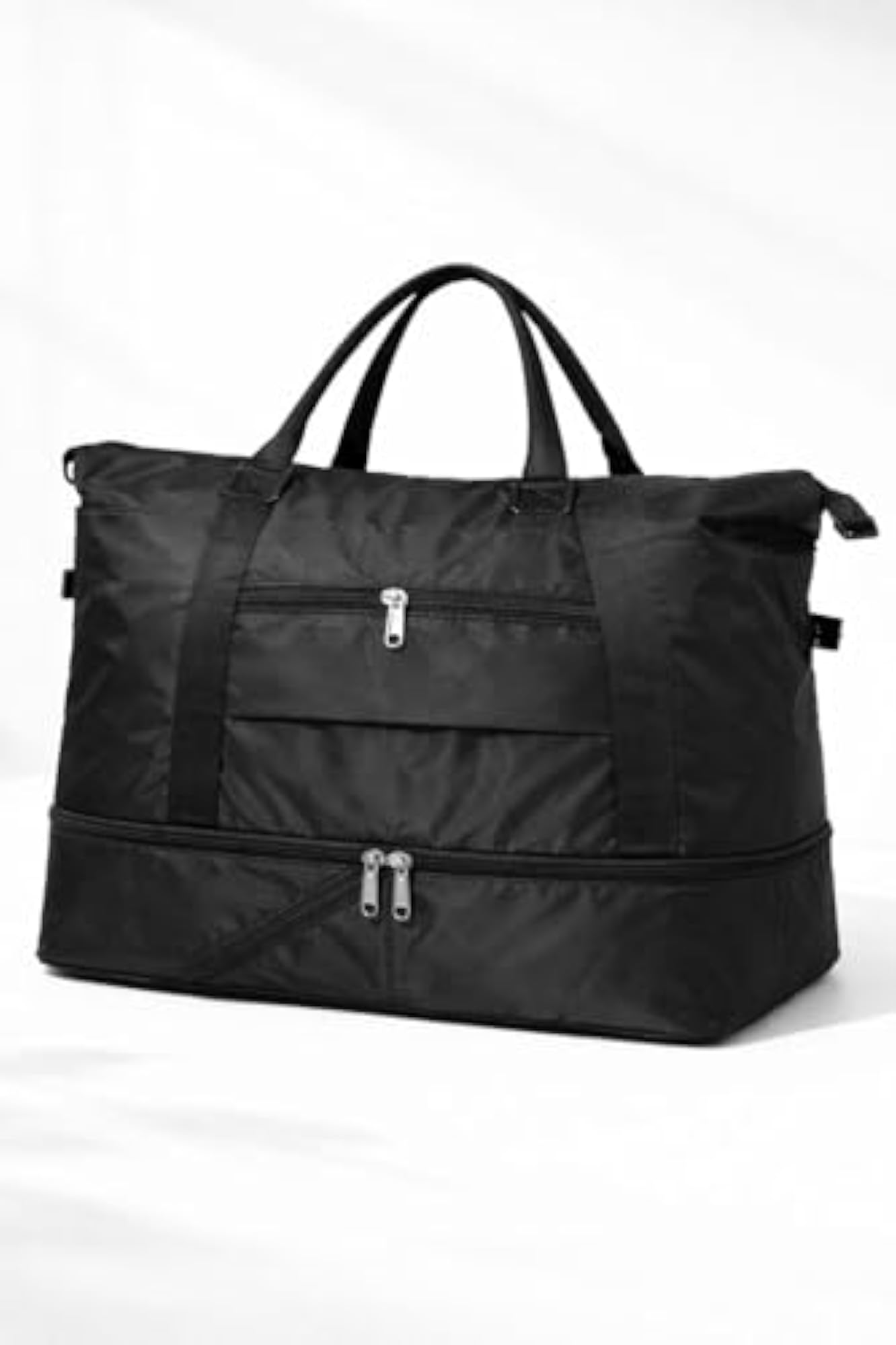Foldable Waterproof Gym Bag for Women, Stylish Tote with Shoe Compartment