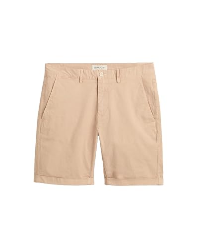 GANT Men's Slim Sunfaded Shorts Dry Sand 30