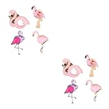 Veemoon 2 series Broche De Flamenco Para El Broche Para Vestido Broche De Fiesta Broche Para Ropa 4 piezas x 2