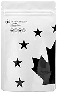 Canadian Protein Lysine Amino Acid 500mg Capsules | 90 Capsules | Commonly Used for Cold Sores, Shingles, Immune Support, Respiratory Health, Muscle Building Essential Amino Acid Supplement