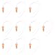 EXCEART 10 Stücke Penis Form Partytröten Krachmacher Trillerpfeife Kunststoff Pfeife Gebläse Spielzeug für Brautparty Junggesellenabschied Bachelorette und Hen Party Deko