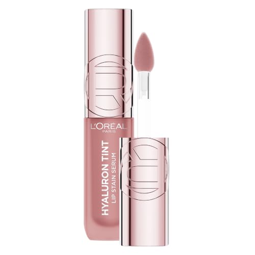 L'Oréal Paris Hyaluron Tint Lip Stain Serum, 12H haltende schwerelose Farbe, Feuchtigkeitsspendend, Lipgloss, Farbe: 601 Worth it, 5 ml – Ansicht 2