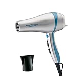 BaBylissPRO Nano Titanium Hairdryer, Ionic and Ceramic Blowdryer with 2 speeds, 3 heat settings and a built in stand, 1700 Watts for Efficient Hair Drying