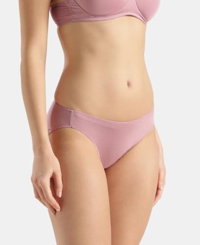 Image of Jockey 1803 Women Medium Coverage Micro Modal Elastane Stretch Bikini with Concealed Waistband and StayFresh Treatment