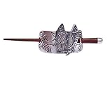 iCraftJewel Fish Design Hair Bun Sticks Holder Wood Updo Boho Organic Hairfork Pins Stick Barrettes