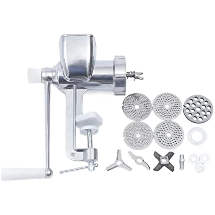 Feed Pellet Machine, Portable Home Feed Pellet Mill Manual Birds Fishing Bait Food Maker with 1.5mm2mm2.5mm3mm8mm Molds Animal Feed Granulator for Domestic and Commercial