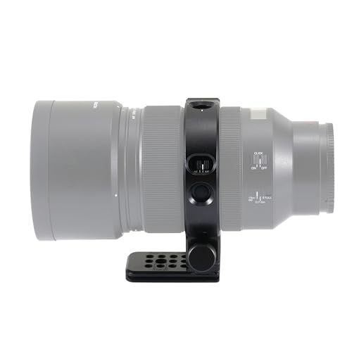 FocusFoto Anillo de Montura para Trípode Metal 85mm para Lente Viltrox AF 135mm F1.8 LAB FE/Z-Mount, Base Inferior con Tornillo 1/4" y 3/8" y Placa de Liberación Rápida Compatible con Trípode Acra-Swiss miniatura 5