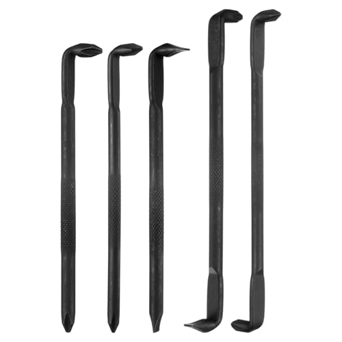 sourcing map 5pcs Offset Screwdriver Set Phillips Slotted Head Right Angle 90 Degree Screw Driver Double Ended Z/L-Type Hand Tool for Home Appliance Repair, Black