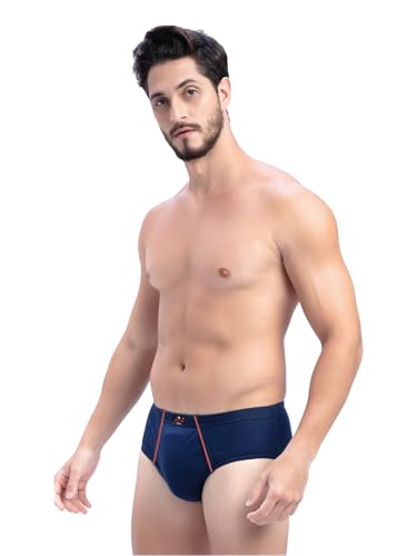 Image of Milton Mens Pure Cotton Solid Briefs with Inner Elastic|Premium Soft Breathable Underwear for Men|Comfort-Fit Waistband for All-Day Wear|Multi-Color, Color Name May Vary as per Availability|Pack of 3