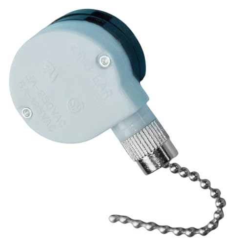 Image of Zing Ear ZE-208D Pull Chain Switch 3 Speed 8 Wire 3A 250VAC 6A 125VAC Cord Control Ceiling Fan Repair Kits Replacement Tools Hanging Fans Lights Appliances Cabinet Wall Lamps 3PCS（Argent）