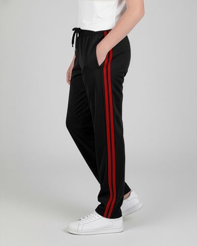 Real Essentials 3 Pack: Boys' Tricot Open Bottom Fleece-Lined Sweatpants with Pockets