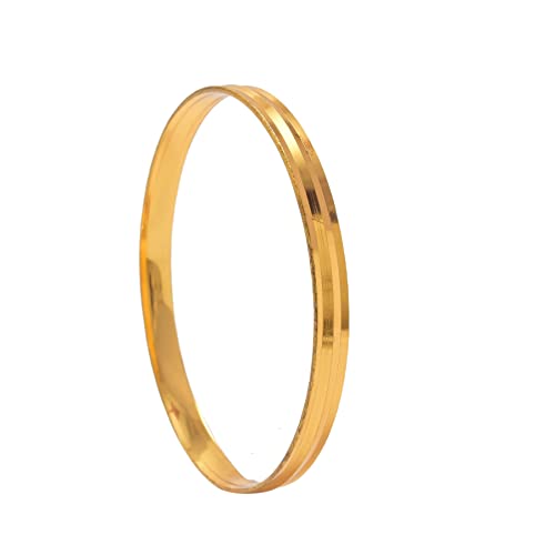 Image of Jewar mandi Bracelet Men's 2.10 Inches One Two Gram Gold Plated Kada Jewelry 7451