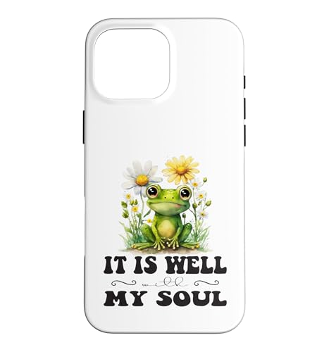 It Is Well With My Soul �N���X�`���� �L���[�g �J�G��&�f�C�W�[ �X�}�z�P�[�X iPhone 16 Pro Max �p
