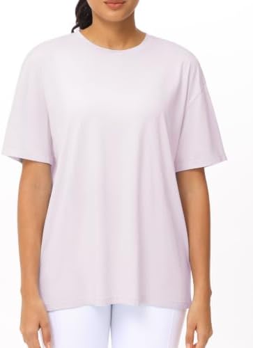 THE GYM PEOPLE Women's Workout Tops Oversized T-Shirts Crewneck Basic Tee - 5