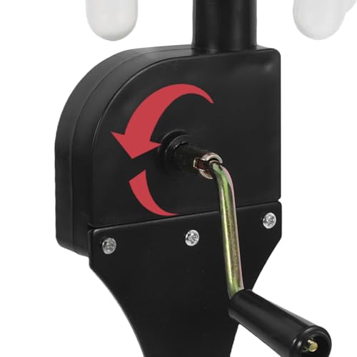 Centrífuga portátil manual de plástico negro con soporte de tubos para laboratorio escolar 7
